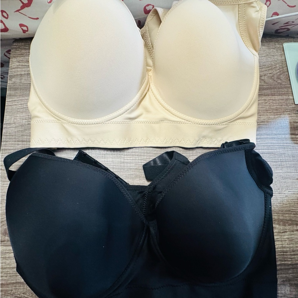 Black and Cream Women's Intimates Set,Bras! Set of 2!